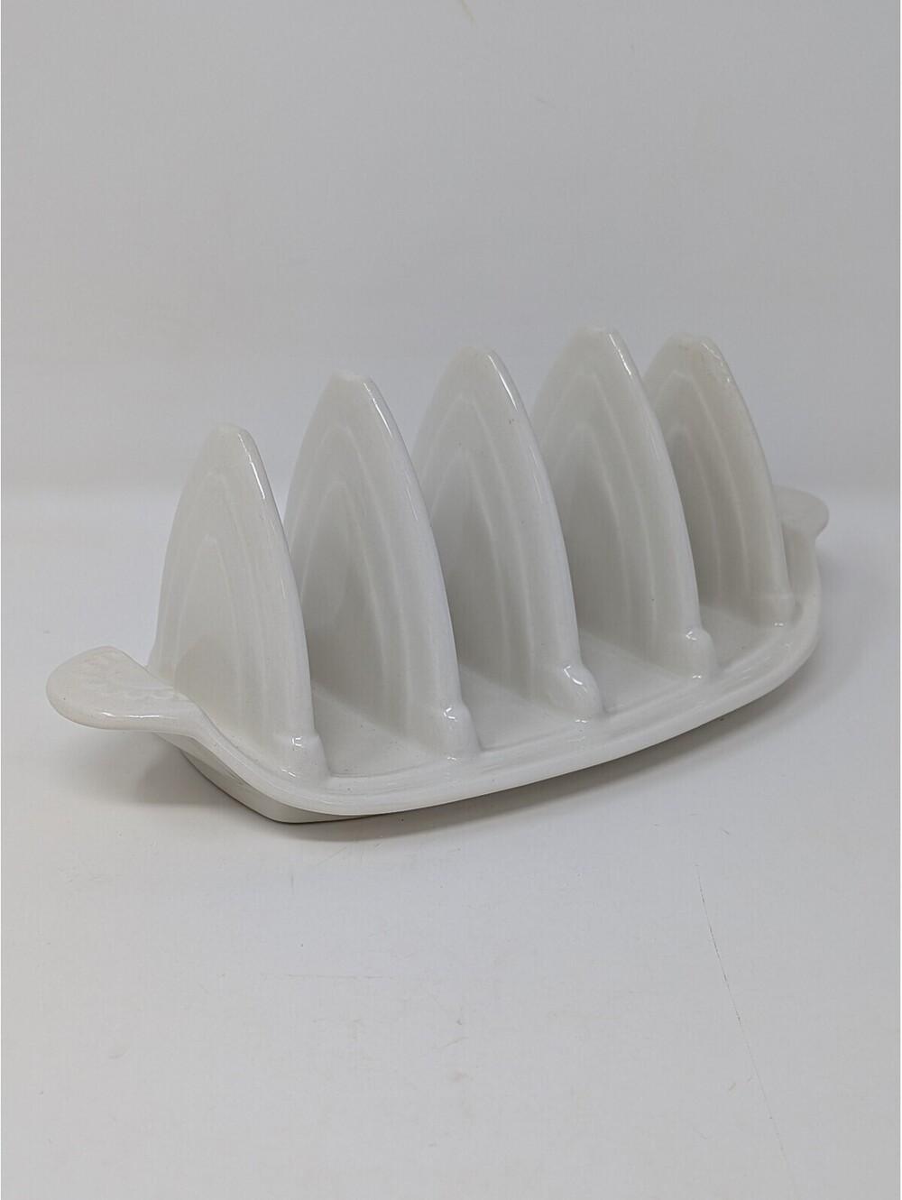 Burleigh Ironstone Staffordshire England Ceramic Toast Rack/Bread Hold 4 Slices